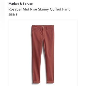 Dusty Rose Market & Spruce size 8 pants